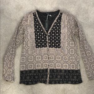 Lucky Button Up Sweater